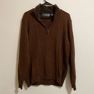 Oscar De La Renta Quarter Zip Sweater